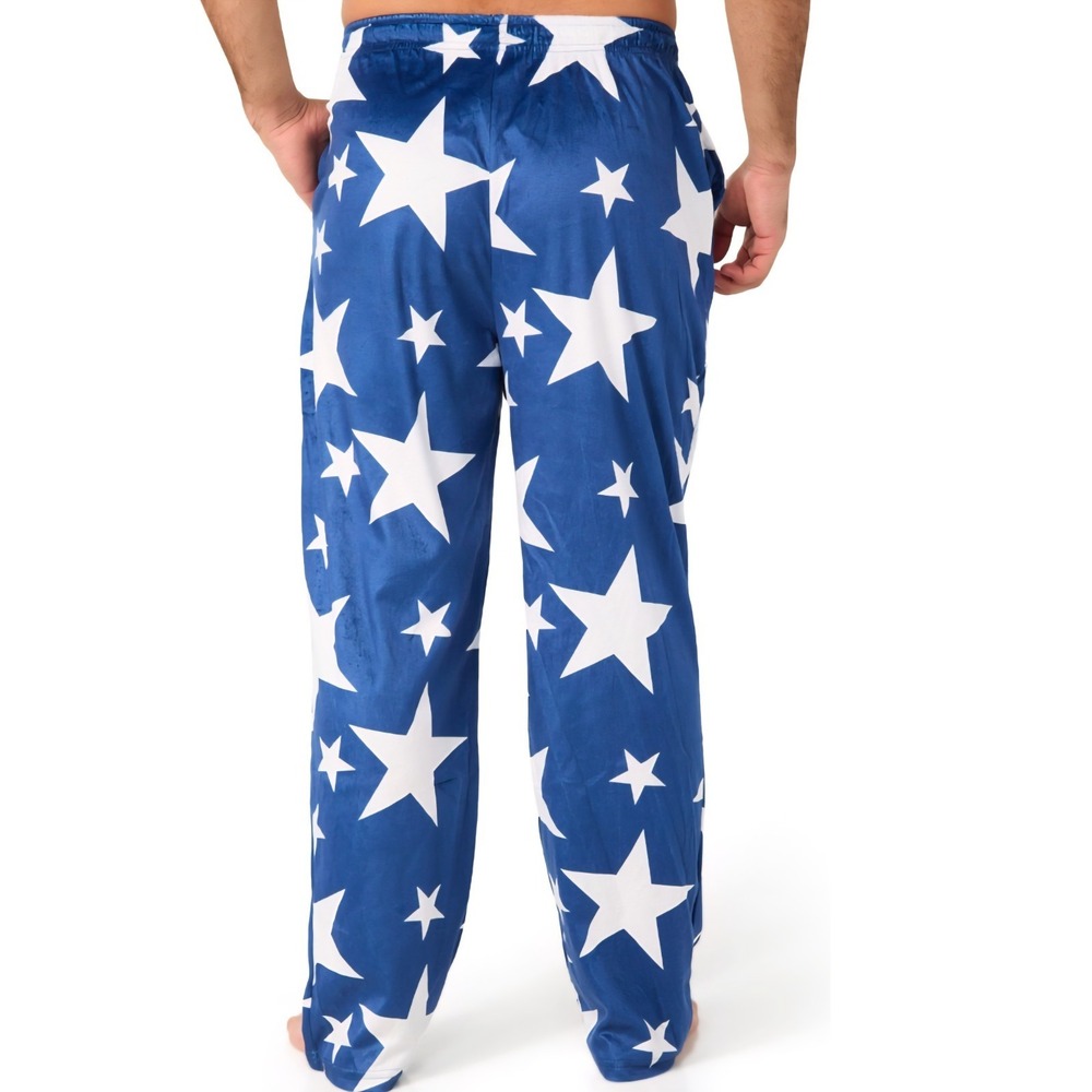 Bottoms‎ OUT Mens Stars Mink Fleece Lounging Pajama Pants Size   Large - Picture 10 of 11